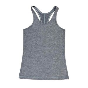 Lululemon Racerback Tank Top Women’s Size 6 US Grey‎ Heathered Fitted